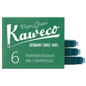 Inktpatroon Kaweco groen doosje à 6 stuks