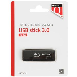 Quantore - USB-stick - Zwart - 32GB - USB 3.0