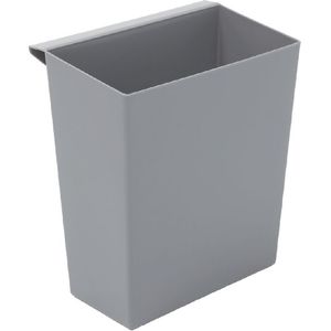 Inzetbak voor vierkante tapse papierbak grijs