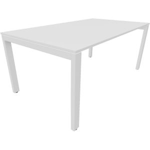 Bureau 4331 recht - 140 x 80 cm. - Wit - Wit