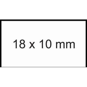 Prijsetiket 18x10mm Sato PB1 permanent wit