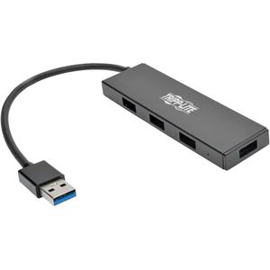 Tripp Lite U360-004-SLIM interface hub USB 3.2 Gen 1 (3.1 Gen 1) Type-A 5000 Mbit/s Zwart
