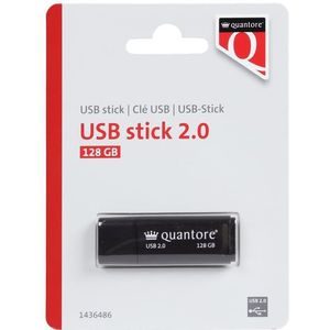 Quantore - USB-stick - Zwart - 128GB - USB 2.0