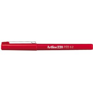 Fineliner Artline 220 rond 0.2mm rood