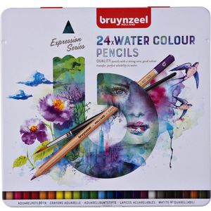 Kleurpotloden Bruynzeel aquarel Expression blik Ãƒ 24 stuks assorti