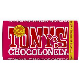 Chocolade Tony's Chocolonely Melk karamel biscuit 180gr