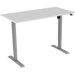Elektrisch verstelbaar zit-sta bureau Tsherysh White Logan 100 x 80