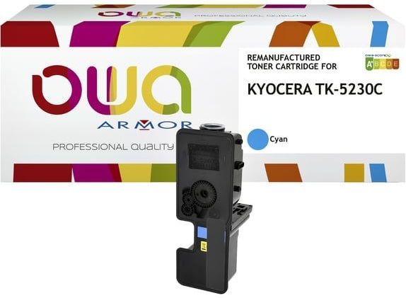 OWA - TK-5230C - Tonercartridge - Cyaan - Gereviseerd
