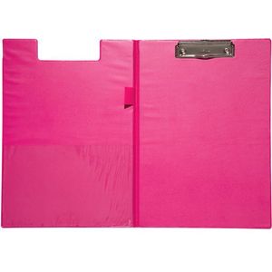 Klembordmap MAUL A4 staand met penlus neon roze