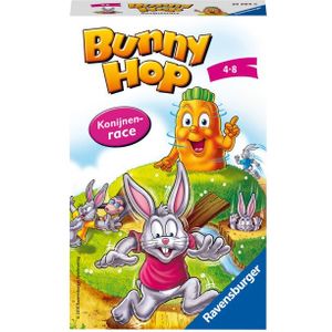 Ravensburger Bunny Hop Konijnenrace Pocketspel - Spannende race naar de wortel!