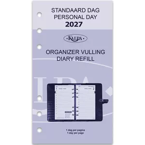 Agenda 2025/2026 Brepols Saturnus Essenz Kort 1 Dag Per Pagina 13,3x20,8cm Omslag Vanaf September 2025 Zwart Wit Papier 16 Maanden
