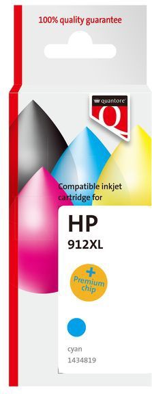 Quantore - Alternatief Inktcartridge - Blauw - Inhoud 12ml - Aantal Afdrukken 825p