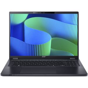 Acer TravelMate P4 16 TMP416-53-TCO-720J Intel Core Ultra 7 155U Laptop 40,6 cm (16") WUXGA 32 GB DDR5-SDRAM 512 GB SSD Wi-Fi 6E (802.11ax) Windows 11 Pro Blauw