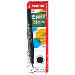 Rollerpenvulling STABILO Easyoriginal 0.5mm zwart doosje Ãƒ 3 stuks