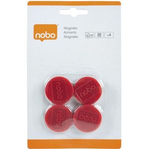 Magneet Nobo 30mm 700gr rood