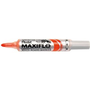 Viltstift Pentel MWL5M Maxiflo whiteboard rond 3mm oranje