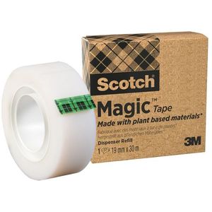 Plakband Scotch Magic 900 19mmx30m onzichtbaar mat