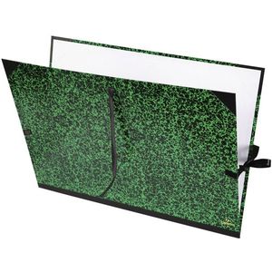 Tekenmap Canson 52x72cm kleur groen annonay sluiting met linten