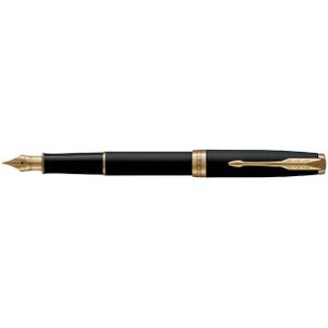 Vulpen Parker Sonnet matte black lacquer GT medium