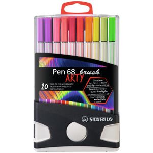 Brushstift STABILO Pen 568 Arty Colorparade Ãƒ 20 kleuren