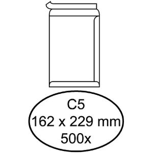 Envelop Quantore akte C5 162x229mm zelfklevend wit 500stuks