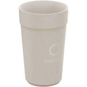 Herbruikbare Beker - 400ml - Beige Graphite - 100% Recyclebaar