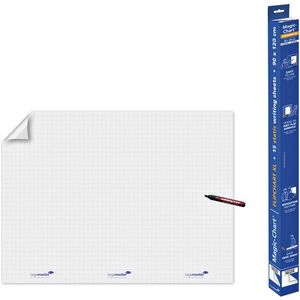 Magic-Chart Legamaster flipchart XL 90x120cm wit met ruit