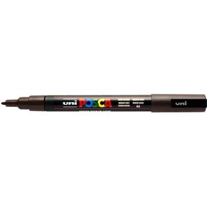 Verfstift Posca PC3M F donkerbruin