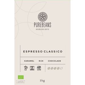 Koffie PureBeans bonen Classico biologisch 1000 gram