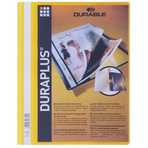 Snelhechtmap Durable Duraplus A4 geel