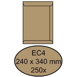 Envelop Quantore akte EC4 240x340mm bruinkraft 250stuks