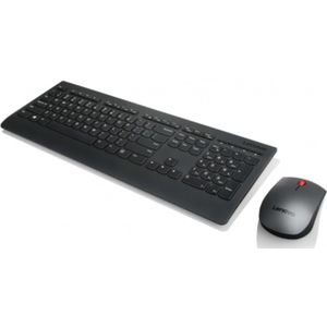 Lenovo 4X30H56813 toetsenbord Inclusief muis Universeel RF Draadloos QWERTZ Hongaars Zwart