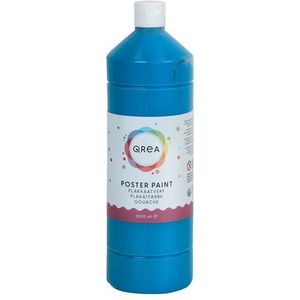 Plakkaatverf Qrea primair blauw 1000ml