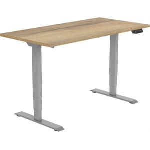 Elektrisch Zit-Sta Bureau Tsherysh Gray Natural 140 x 80