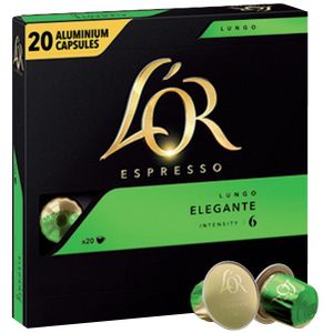 Koffiecups L'Or espresso Lungo Elegante 20st