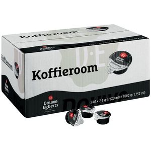 Koffiemelkcups Douwe Egberts halfroom 240x2.5gr