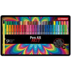 Viltstift STABILO Pen 68 blik Ãƒ 50 kleuren