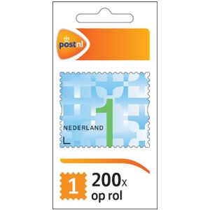 Postzegel NL waarde 1 zelfklevend 200 stuks