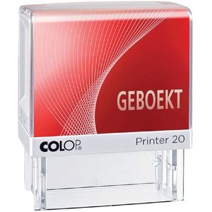 Woordstempel Colop Printer 20 geboekt rood