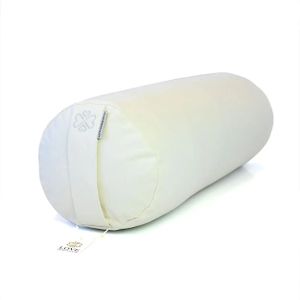 Ronde Yogabolster | Wit | Katoen | 61cm lang
