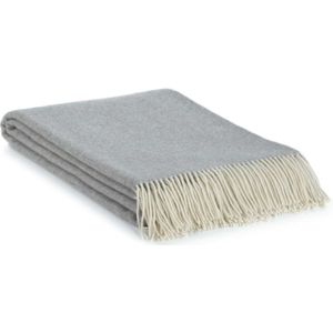 Merino-Kasjmier plaid MILANO grijs - Grijs