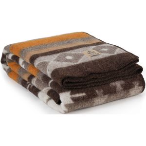 Tweepersoons deken TRIBE - oker - 140x200 cm, Geel