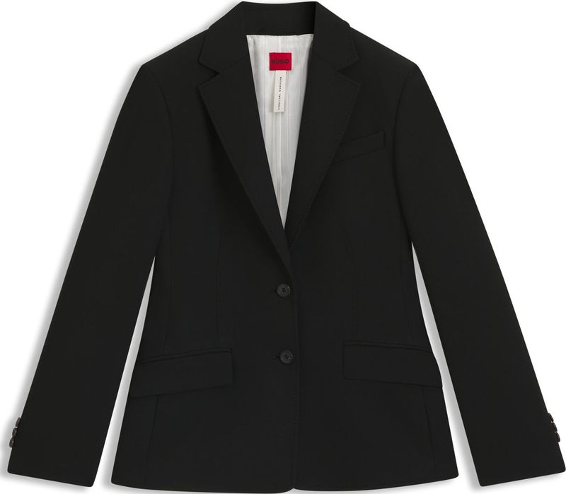 Regular-fit blazer van stretchtwill