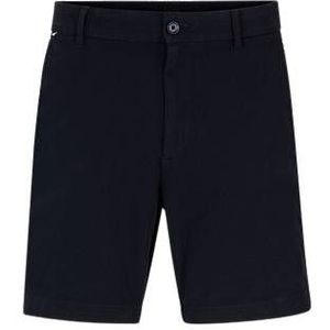Regular-fit shorts met normale taille van stretchkatoen