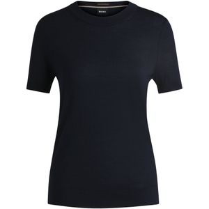 Trui met korte mouwen van merinowol