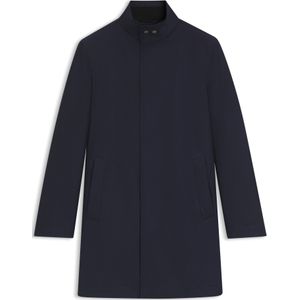 Mantel met verdekte sluiting