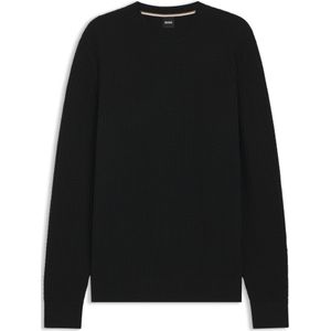 Katoenen trui met gebreide structuur