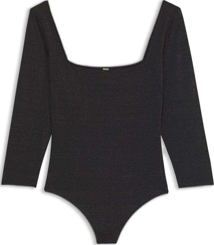 Hugo - Square Neck Body - Zwart - Dames