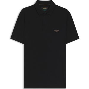 BOSS x ASTON MARTIN-polo van katoen en zijde