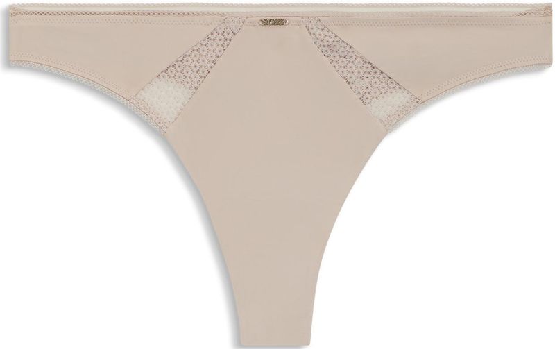 BOSS - String - Microvezelstof - Met Kanten Inzetstukken